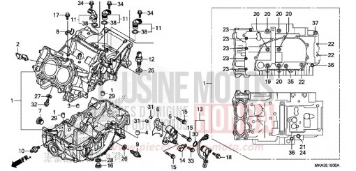 CARTER MOTEUR NC750XAG de 2016